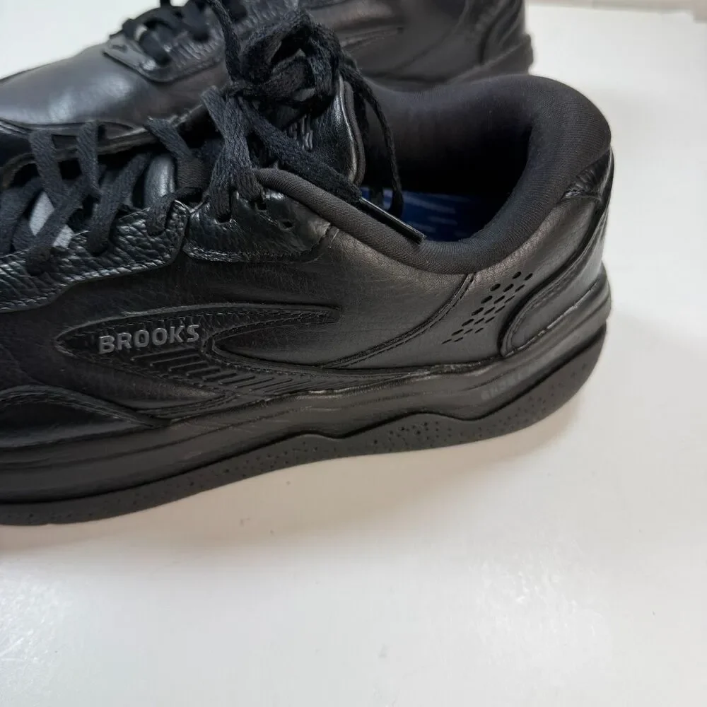 Brooks Ghost Max L 1104431D072 Mens US 10 D Running Shoes Black Leather Sneaker